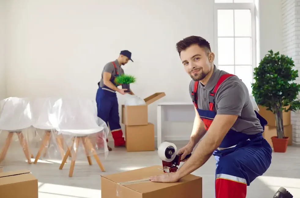 Post Nachsendeauftrag Karton verpacken